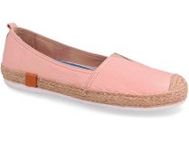 Кожаные мокасины Las Espadrillas 10119-34    (розовый)