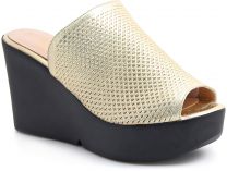 Женские сабо Las Espadrillas 28233-79  (золотистий)